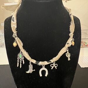 🎀 Bandana Charm Necklace 🎀